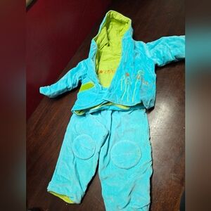 Marese Blue and Green 18 Months Baby Outfit